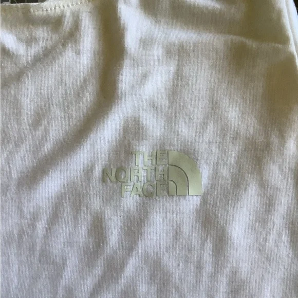 The north face women’s white sleeveless logo front tee shirt tank size xs - Picture 2 of 6